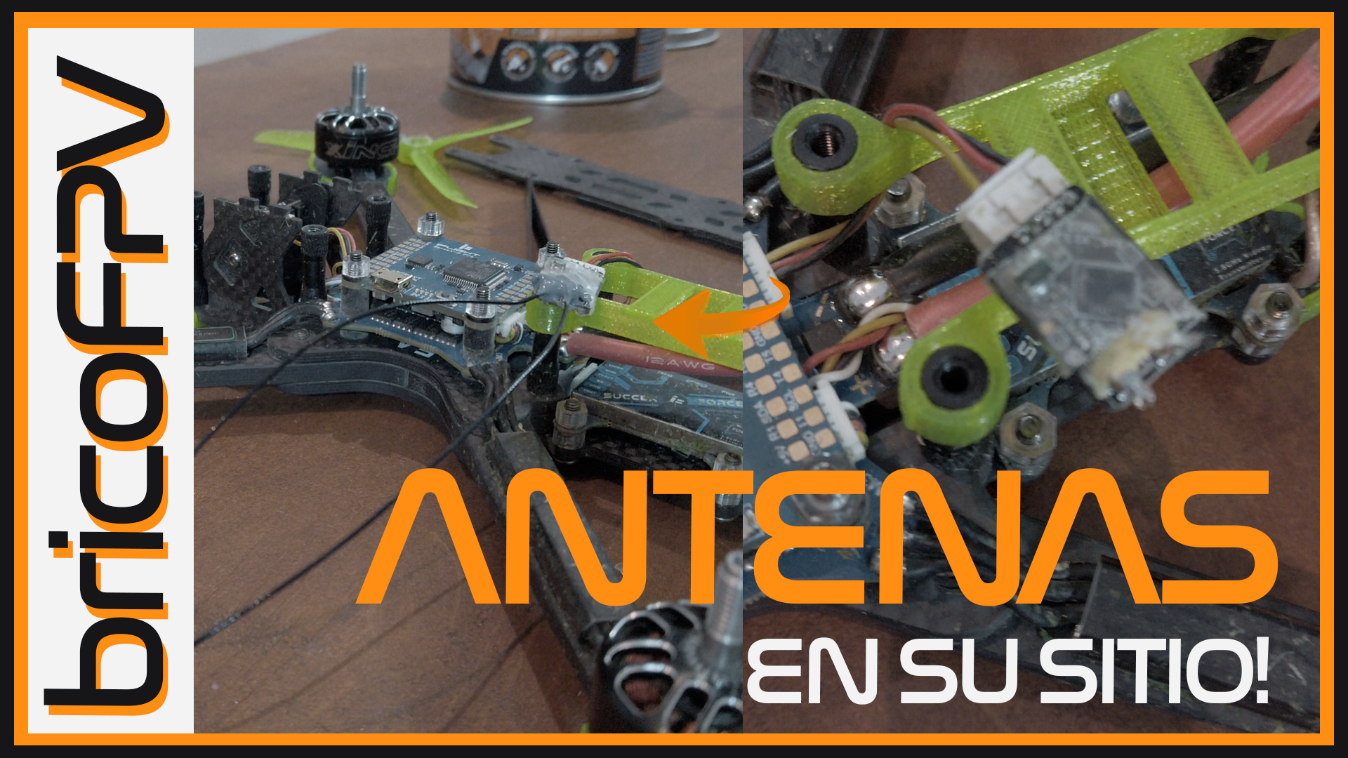 SUSTITUYE las ANTENAS del RECEPTOR FPV (PASO A PASO) 👍